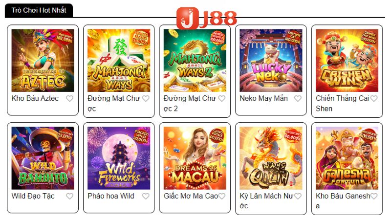 Hàng trăm chủ đề game slot PG thưởng khủng