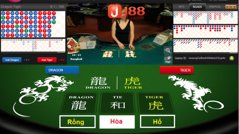 Rồng Hổ J88 là một trong những tựa game casino có sức hút nhất