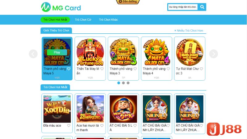 Thông tin giới thiệu về MG Game Bài 3D J88