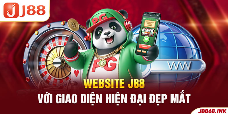 Giao diện website J88 đẹp mắt và vô cùng ấn tượng